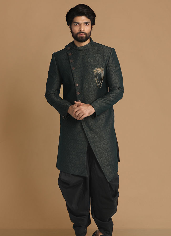 Indo western sherwani manyavar sale